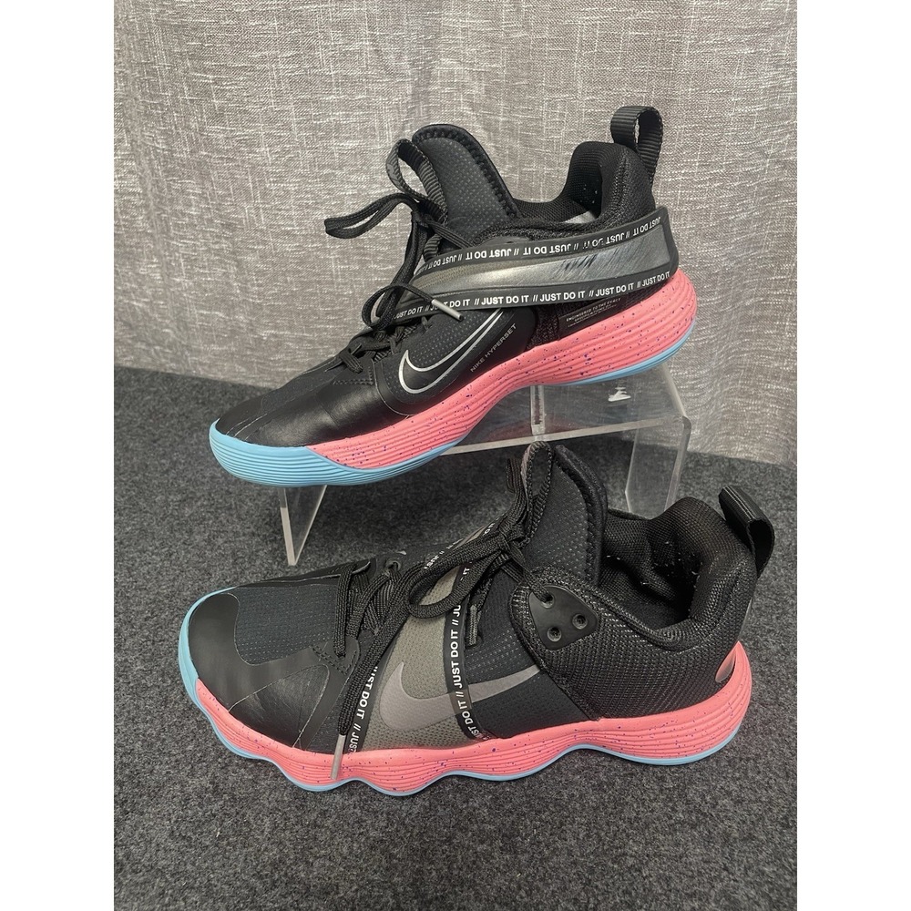 Nike React HyperSet SE Black Pink DJ4473-064 Volleyball Sneaker Shoes M 7.5